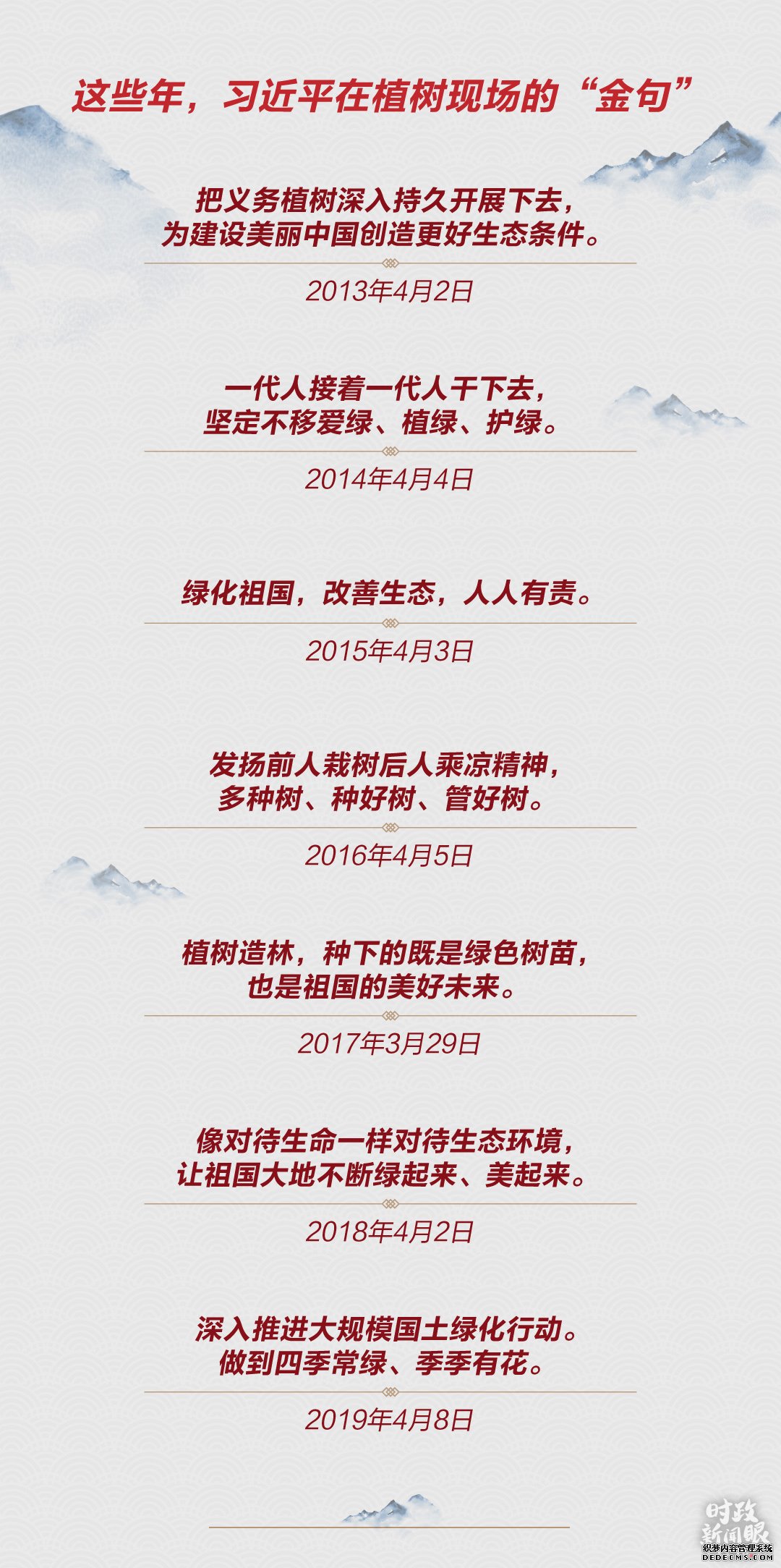 时政新闻眼丨又是一年植树时，习近平表达的这些信息不同寻常